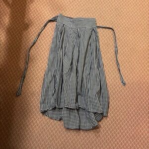 Max Studio Gingham High-Low Skirt